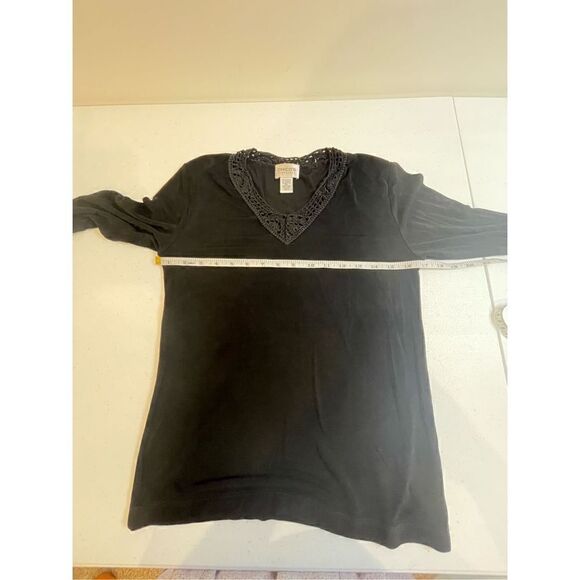 Chicos size 0 small bundle women’s blouse black gray - Picture 10 of 13